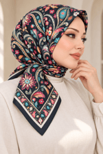 Desenli Soft Eşarp - 098