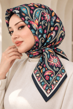 Desenli Soft Eşarp - 098