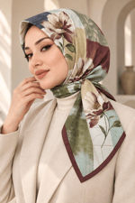 Desenli Soft Eşarp - 102