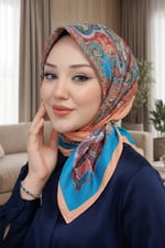 Desenli Soft Eşarp - 115