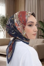 Desenli Soft Eşarp - 145