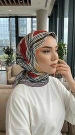 Desenli Soft Eşarp - 148