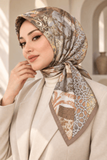 Desenli Soft Eşarp - 188