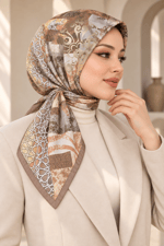 Desenli Soft Eşarp - 188