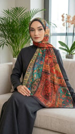 Desenli Soft Şal - 006