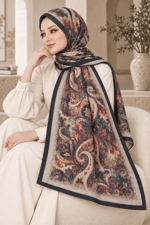 Desenli Soft Şal - 028