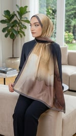 Desenli Soft Şal - 043