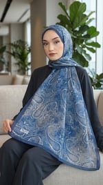 Desenli Soft Şal - 053