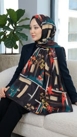Desenli Soft Şal - 057