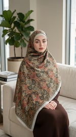 Desenli Soft Şal - 059