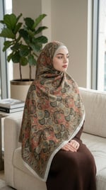 Desenli Soft Şal - 059