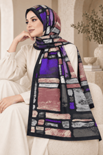 Desenli Soft Şal - 064