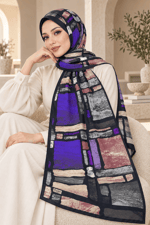 Desenli Soft Şal - 064