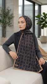 Desenli Soft Şal - 074