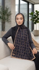 Desenli Soft Şal - 074