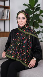 Desenli Soft Şal - 076