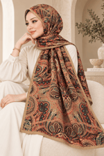 Desenli Soft Şal - 077