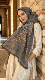 Desenli Soft Şal - 082