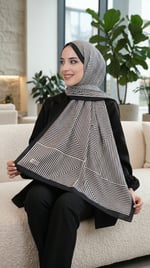 Desenli Soft Şal - 101
