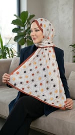 Desenli Soft Şal - 107