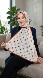 Desenli Soft Şal - 107