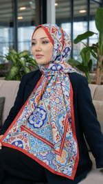 Desenli Soft Şal - 114
