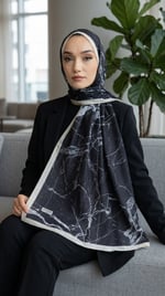 Desenli Soft Şal - 122
