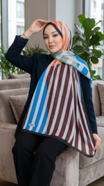 Desenli Soft Şal - 135