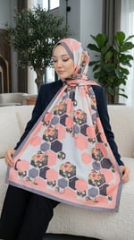 Desenli Soft Şal - 138