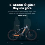  Strada E-Gecko Hidrolik Disk 29 Jant Elektrikli Bisiklet