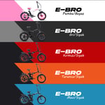 Strada E-Bro Hidrolik Disk Fat Bike Katlanabilir 20 Jant Elektrikli Bisiklet