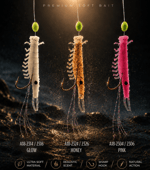 Hazır Takımlar Alesta Lagoon Shrimp Rig X0288 5K Çapari - 0.35MM NO:4 - HONEY