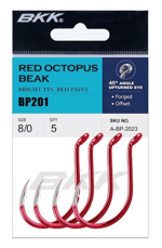 BKK Red Octopus Beak Olta İğnesi - 3/0 Tekli İğneler