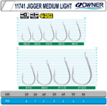 Cultiva 11741 Jigger Medium Light - 2/0 Tekli İğneler