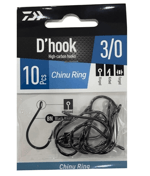 Tekli İğneler Daiwa Chinu Ring İğne Black Nickel