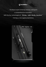 Jigging Kamışları Ecooda Black Expert 3 190cm 180-300g Slow Jigging Kamışı