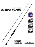 Lrf Kamışları Fujin Ajime Black Swan 190cm 03-4gr Aji LRF Kamışı