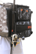 Çanta ve Kutular Fujin Black Camo Back Pack - Balıkçı Sırt Çantası