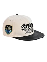 Balıkçı Giyim Fujin BTW Leather Visor Şapka Dirty White