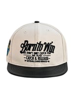 Balıkçı Giyim Fujin BTW Leather Visor Şapka Dirty White