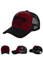 Balıkçı Giyim Fujin BTW Trucker Şapka Black Burgundy