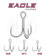 Üçlü İğneler Fujin Eagle Süper Anti-Rust Üçlü Kanca - 2
