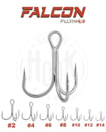 Üçlü İğneler Fujin Falcon Süper Anti-Rust Üçlü Kanca - 6
