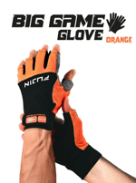 FUJIN Fujin Pro Angler S24 Big Game Gloves Orange - S/M Balıkçı Giyim