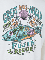 FUJIN Fujin S26 Hawaii T-Shirt Ecru Balıkçı Giyim
