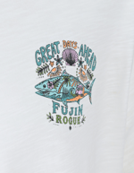 FUJIN Fujin S26 Hawaii T-Shirt Ecru Balıkçı Giyim