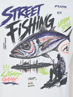 FUJIN Fujin S26 Street Fishing T-Shirt Ecru  Balıkçı Giyim