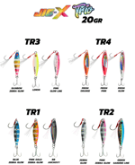 Jig Yemler Fujin Jig-X Trio 3lü Micro 20gr Jig Yem