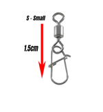 Klips & Fırföndü Fujin Power Roll Snap #S 5.2kg Çekerli Klips