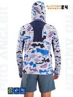 Balıkçı Giyim Fujin Pro Angler S24 Buff&Hoodi Natural Blue Camo - L